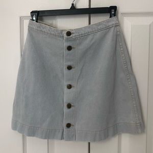 AMERICAN APPAREL Women’s Denim Mini A-line Skirt | M